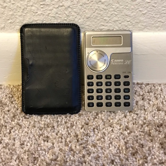 Canon Other - Canon Card LC-6 Electronic Calculator Slip Case Vintage Pocket